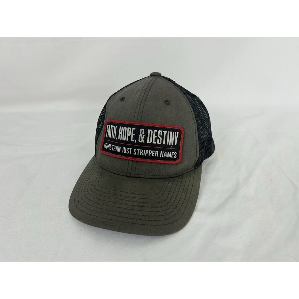 Faith Hope and Destiny More than Just Stripper Names Funny Hat Yupoong Cap